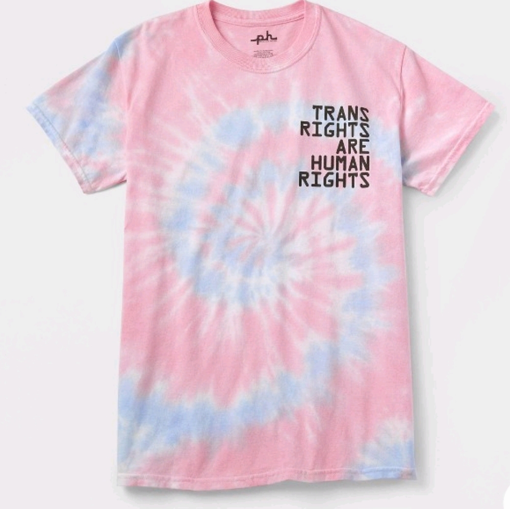 Pride Adult Trans Rights PHLUID Project Short Sleeve T-Shirt - Pink